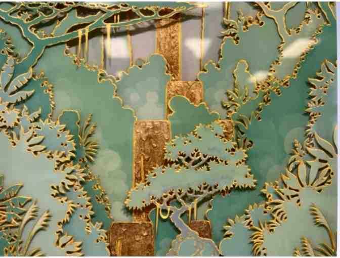 'Wai Kula' Silver Falls Giclee on metal by Troy Carney