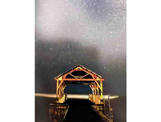 Original Photograph 'Waimea Pier in Divine Radiance' by Dr. Lloyd Fujimoto, Kauai Artist