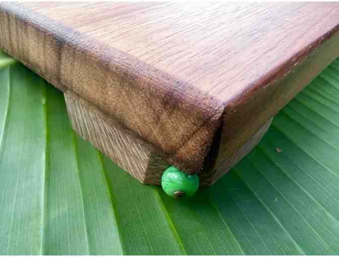 Handcrafted sapele wood sushi platter 7' x 12'