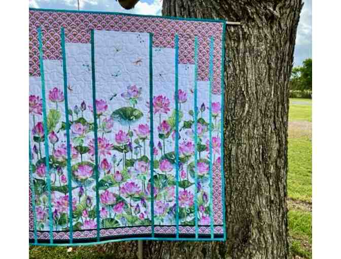 Heavenly Lotus Flower Wall Hanging Art by Estelle Furuike