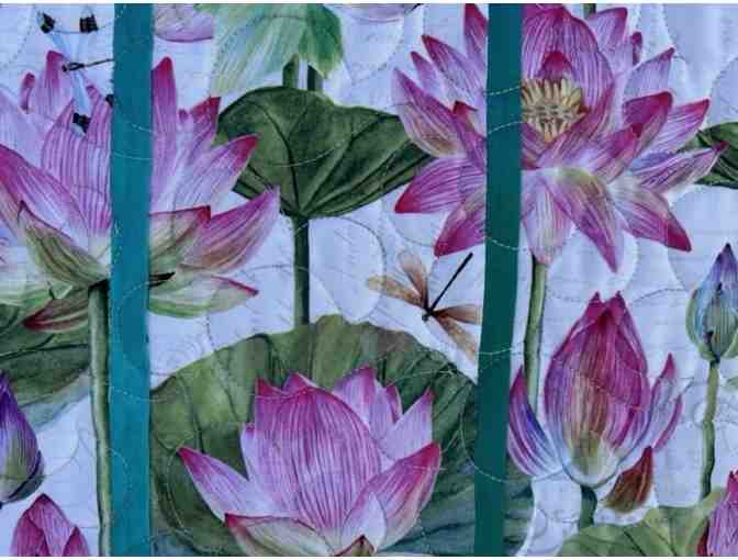 Heavenly Lotus Flower Wall Hanging Art by Estelle Furuike