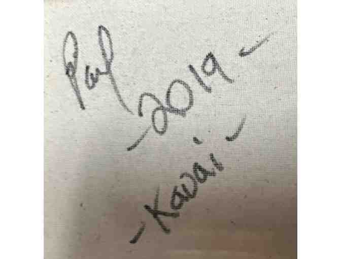 Enigmatic Acrylic Painting, 'Beyond Space', Original Art from Kauai