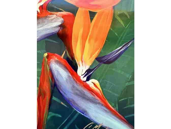 'Bird of Paradise' Print on Metal by Carol Meckling, Kauai