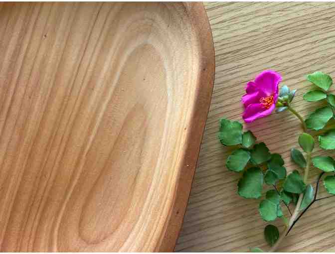 Yellow Cedar Wood Platter By Mark Hubbard, Kauai