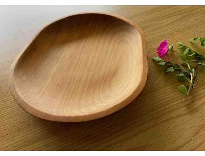 Yellow Cedar Wood Platter By Mark Hubbard, Kauai