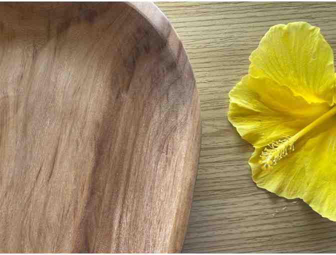 Gold Tree Primavera Wood Platter By Mark Hubbard, Kauai
