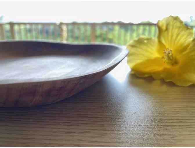 Gold Tree Primavera Wood Platter By Mark Hubbard, Kauai