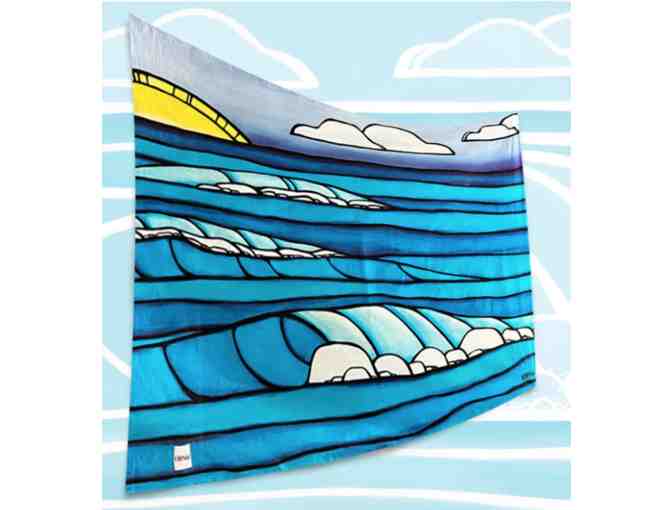 Heather Brown Basket of Beach Items