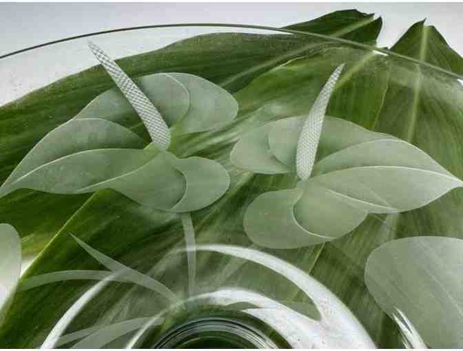 Anthurium Etched Glass Bowl - Photo 5