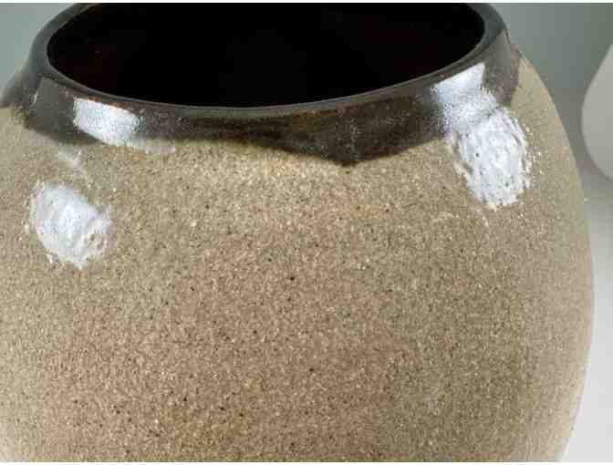 Handcrafted Ikebana Ceramic Vase by Daijo Kaneshiro, Kauai Zen Practitioner