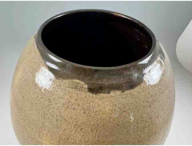 Handcrafted Ikebana Ceramic Vase by Daijo Kaneshiro, Kauai Zen Practitioner