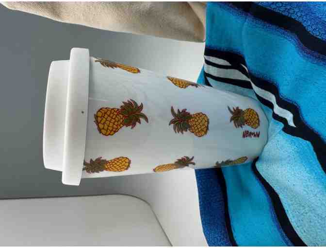 Heather Brown Basket of Beach Items