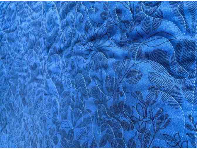 'Cranes in Flight' Hand Stitched Quilt by Maile Bloxom of Vicky's Fabrics