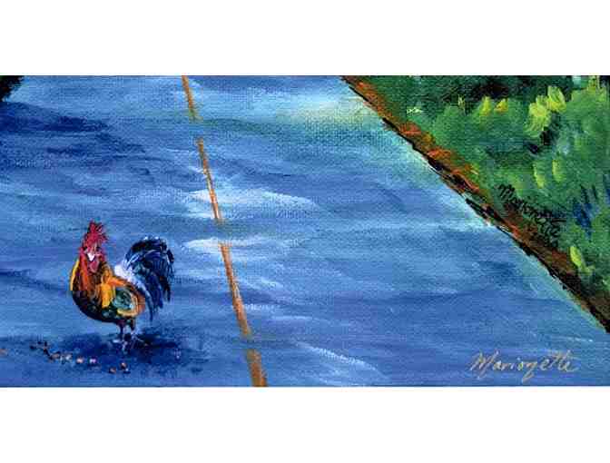 Fine Art Print 'Kauai Tree Tunnel with Rooster' By Marionette Taboniar