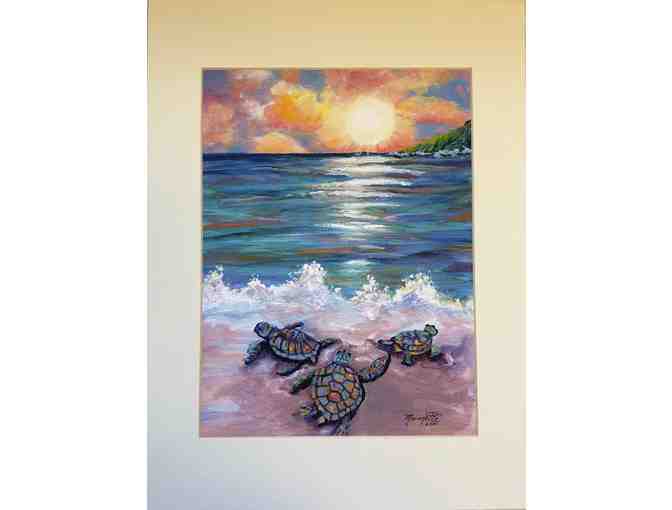 Fine Art Print 'Baby Sea Turtles' By Marionette Taboniar