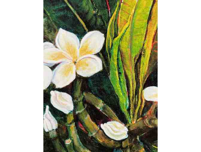 White Plumeria Limited Edition Giclee Print by Liedeke Bulder