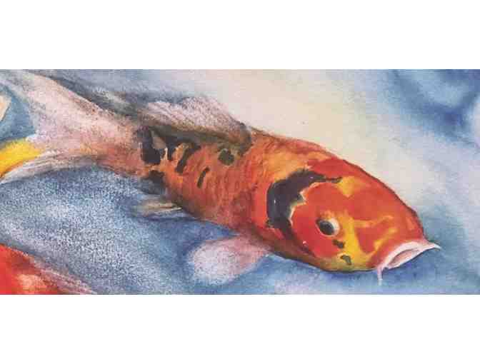 7 Koi Limited Edition Giclee Print By Marcia Minnichhofer - Photo 3