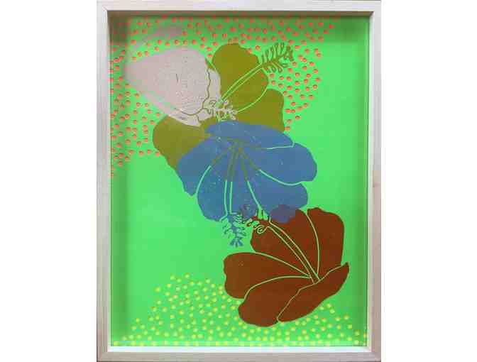 Lawai Hibiscus original Woodblock print by Shannon Hiramoto