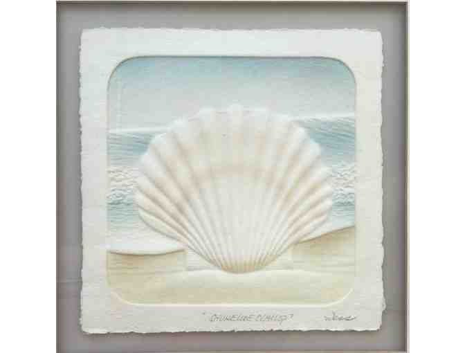 Shoreline Scallop Hand-Embossed and Hand Painted