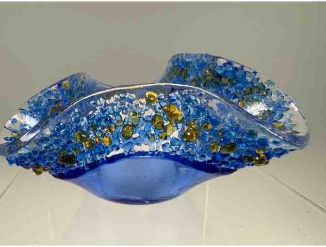 Handcrafted Set of Three Glass Votive Holders by Kela&rsquo;s Glass