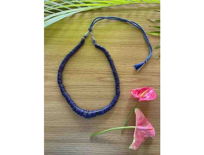 Classic Lapis Disk Necklace from Remember Kauai