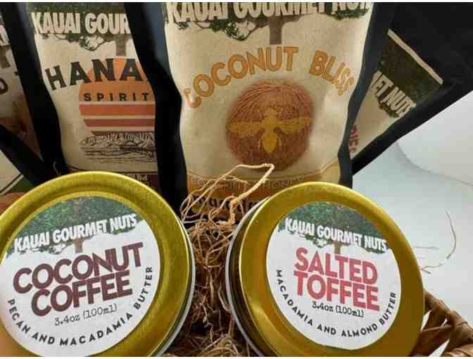 Kauai Gourmet Nuts Sampler Basket