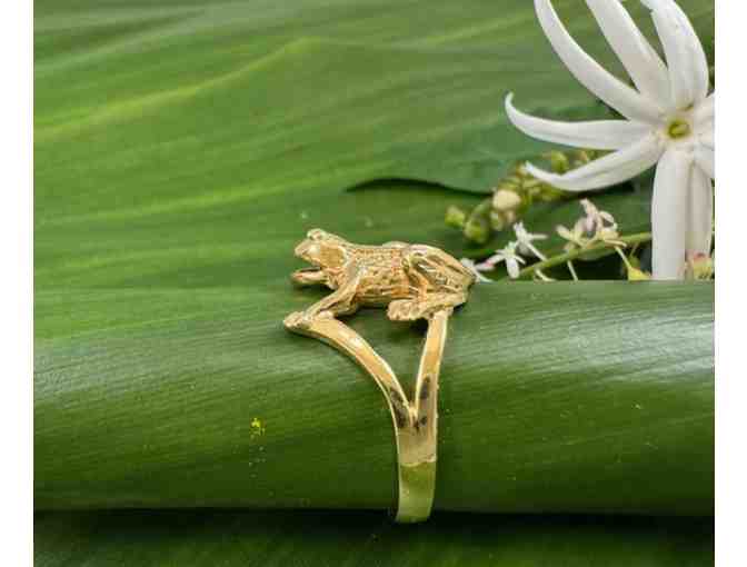 14K Gold Frog Ring