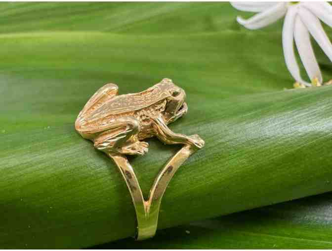 14K Gold Frog Ring