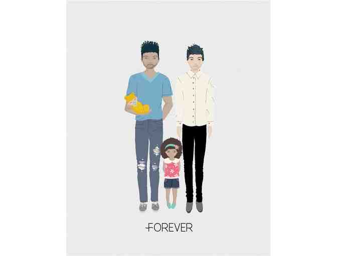 A Custom Digital Family Portrait by KaDobos Design