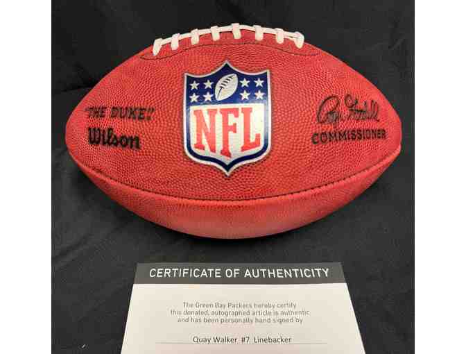 Green Bay Packers Quay Walker Autographed Football