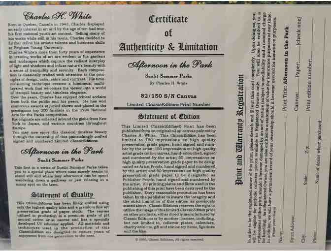 Afternoon in the Park by Charles H. White