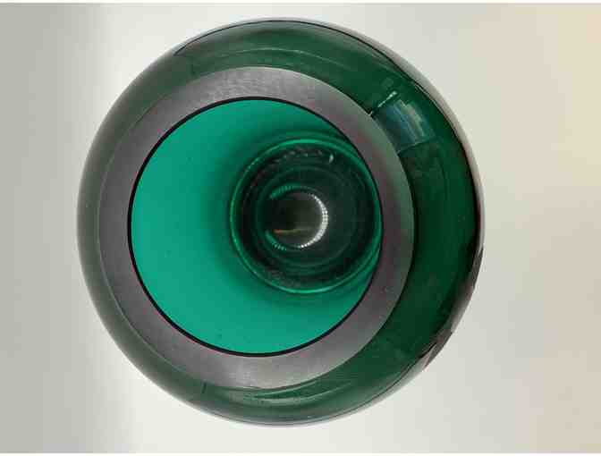 Sandblasted Glass Vase