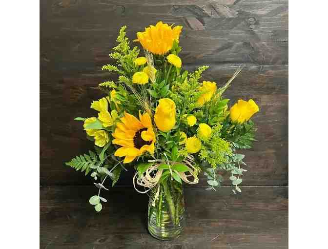 Sip in Style: Coffee & Floral Delight