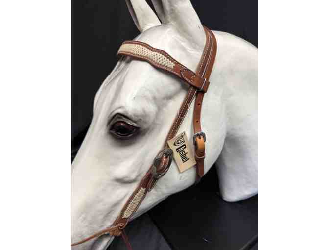 Rawhide Basket Braided Headstall by Cashel Company