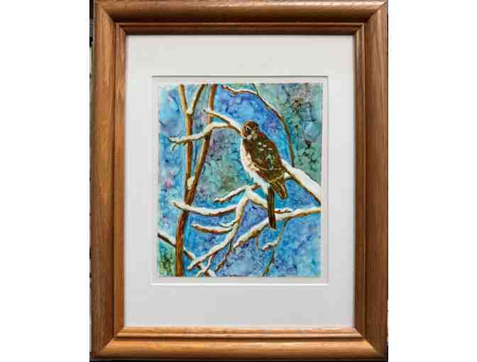 A Hawk In Winter by Valerie Bye - Photo 1