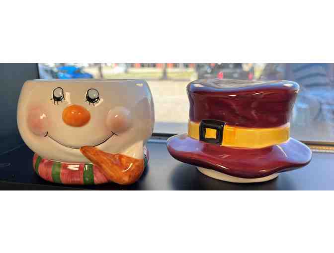 Cute Ceramic Snowman Decoration