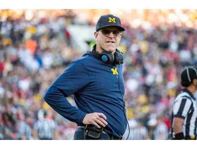 Jim Harbaugh Signed University of Michigan Football