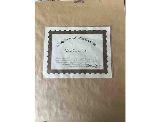 Autographed Tom Cruise Framed Top Gun Memorabilia