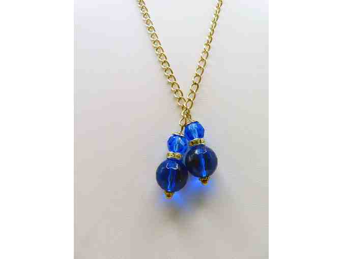 Lariat with Royal Blue Crystals - 20 - Photo 1