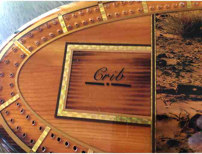 Custom Cribbage Board (Wagon Wheel #108)