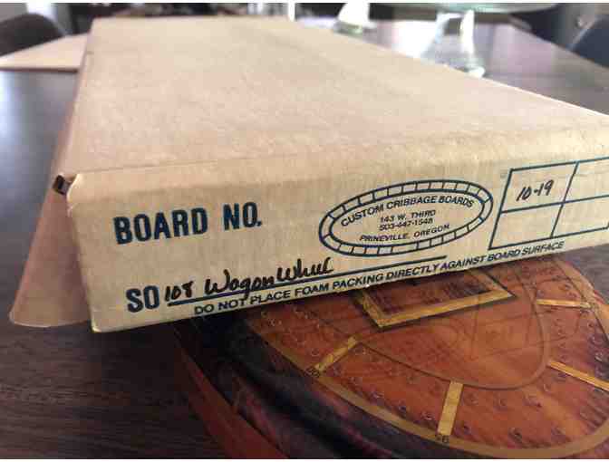 Custom Cribbage Board (Wagon Wheel #108)