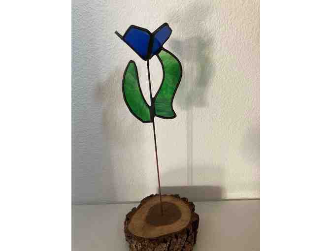 Stained Glass Garden Flower