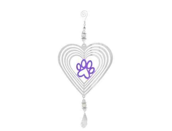 Paw Print & Crystal Garden Spinner