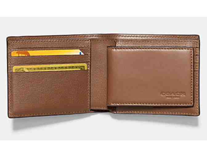 COACH 3-IN-1 WALLET IN PATCHWORK LEATHER - DARK SADDLE