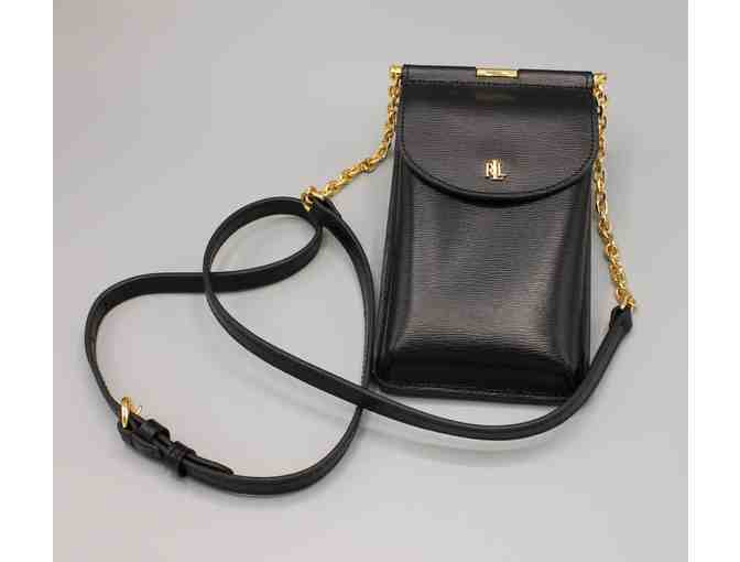 Ralph Lauren Leather Crossbody Phone Bag - Photo 1