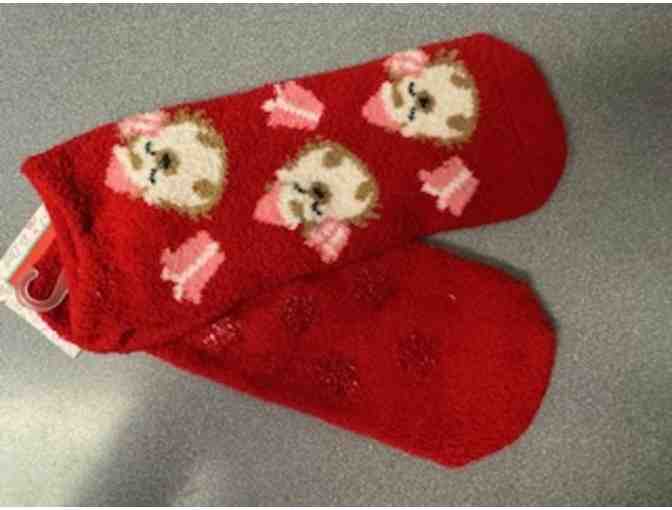 Cozy Slipper Socks - Hedgehog with Gifts - Photo 1