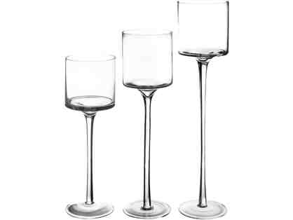 Glass Decorative Hurricane Candleholders