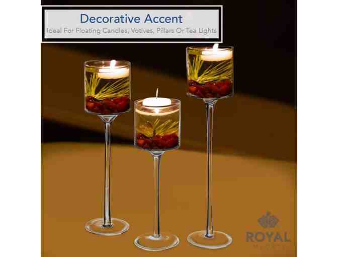 Glass Decorative Hurricane Candleholders - Photo 2