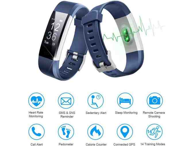 Letscom Smart Band Black IOS Android Fitness Activity Monitor NIB