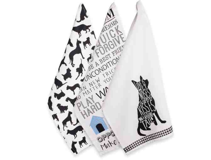 DII Pets Kitchen Collection Absorbent Dishtowel Set - Dogs - Photo 1